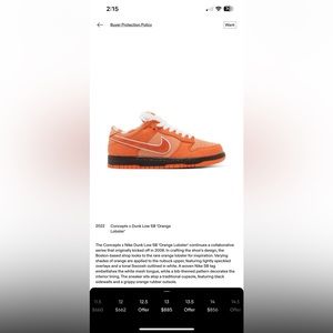 SB Dunks Lobster Orange